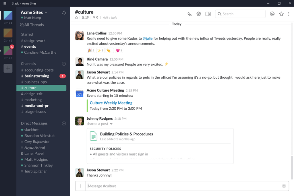 Slack Screenshot